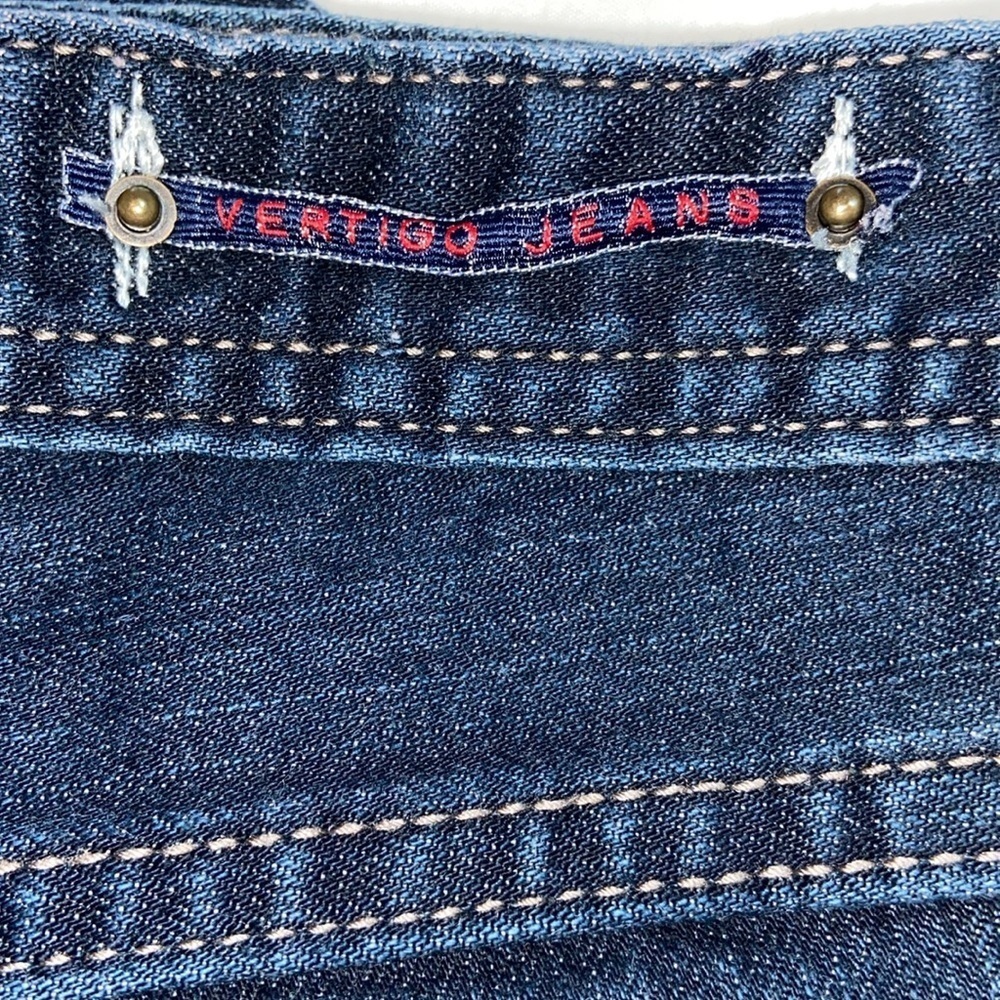 Vertigo Women’s 12 Blue Bootcut button fly Flare 5-Pocket Denim - Picture 4 of 9